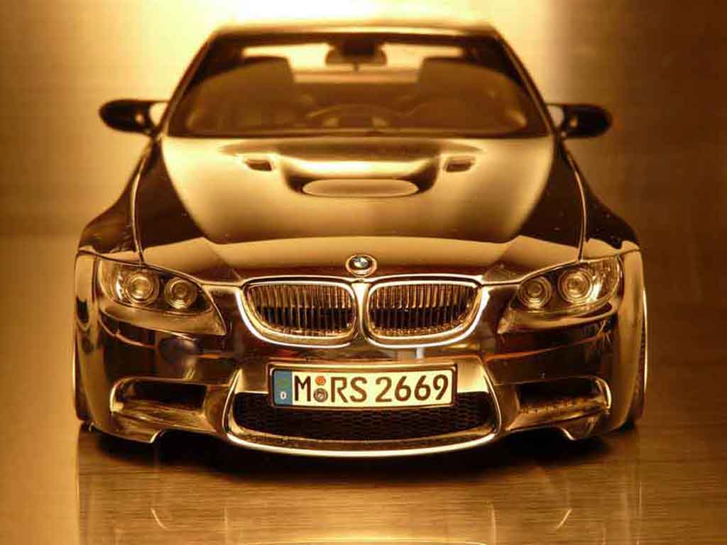 Bmw M3 E92 1/18 Kyosho E92 full chrome jantes 18 pouces diecast model cars