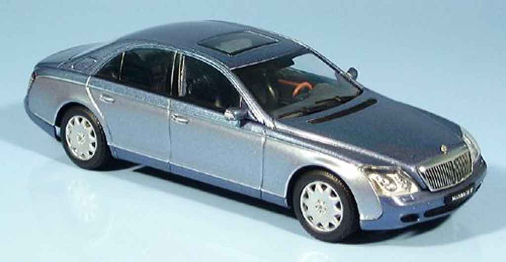 Maybach 57 1/43 Autoart SWB blue grey metallisee 2002 diecast model cars