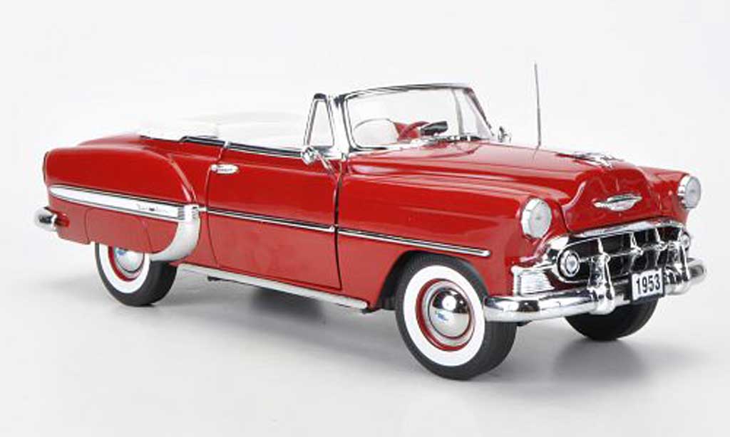 Chevrolet Bel Air 1953 1/18 Sun Star 1953 Convertible red diecast model cars