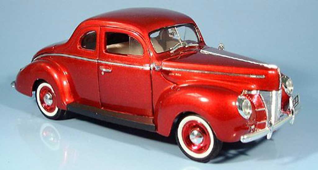 Ford 1940 1/18 Motormax Coupe red diecast model cars