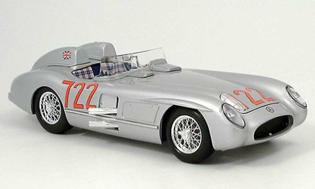 Mercedes 300 SLR 1/18 Burago SLR No.722 S.Moss / D.Jenkinson Mille Miglia 1955 diecast model cars