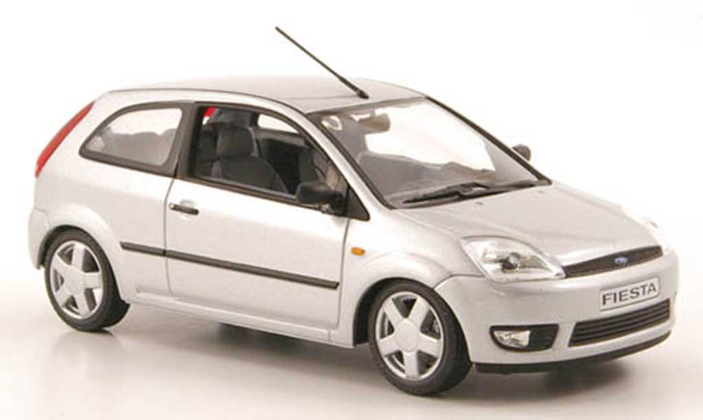 Ford Fiesta 2002 1/43 Minichamps 2002 grey 3-portes diecast model cars