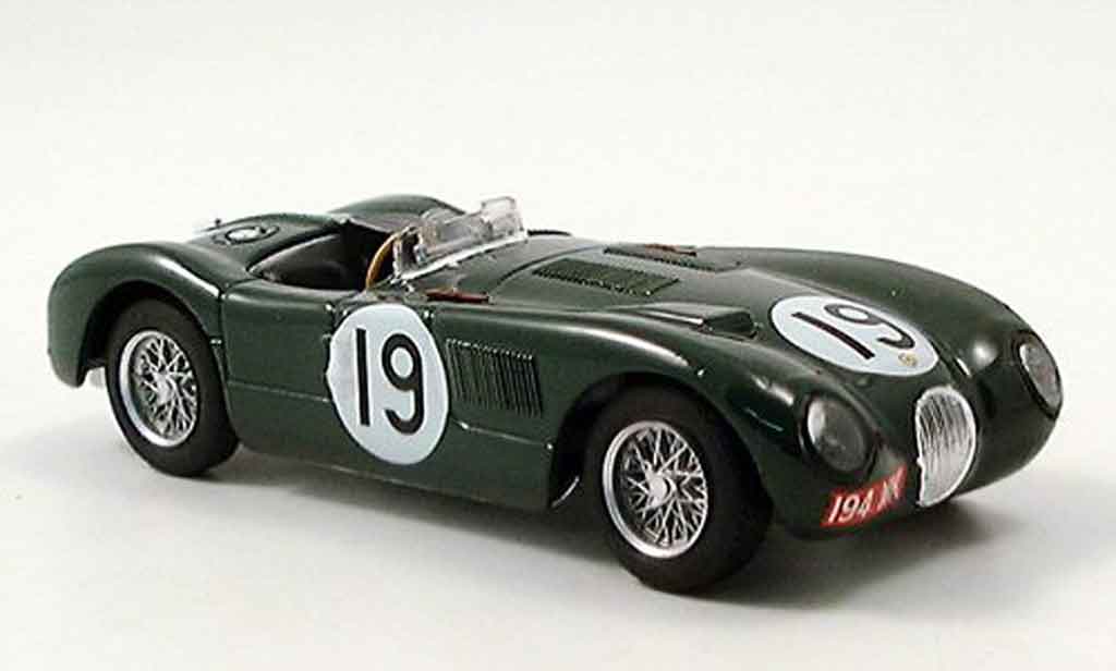 Jaguar C-Type 1/43 Brumm no.19 whitehead stewart vierter le mans 1953 diecast model cars