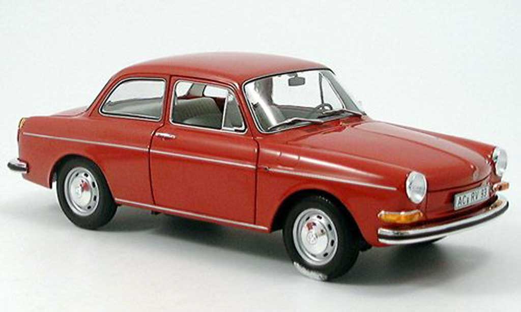 Volkswagen 1600 1/18 Minichamps l red 1970 diecast model cars