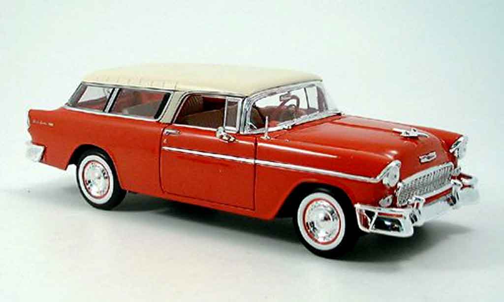Chevrolet Nomad 1/18 Maisto red white 1955 diecast model cars
