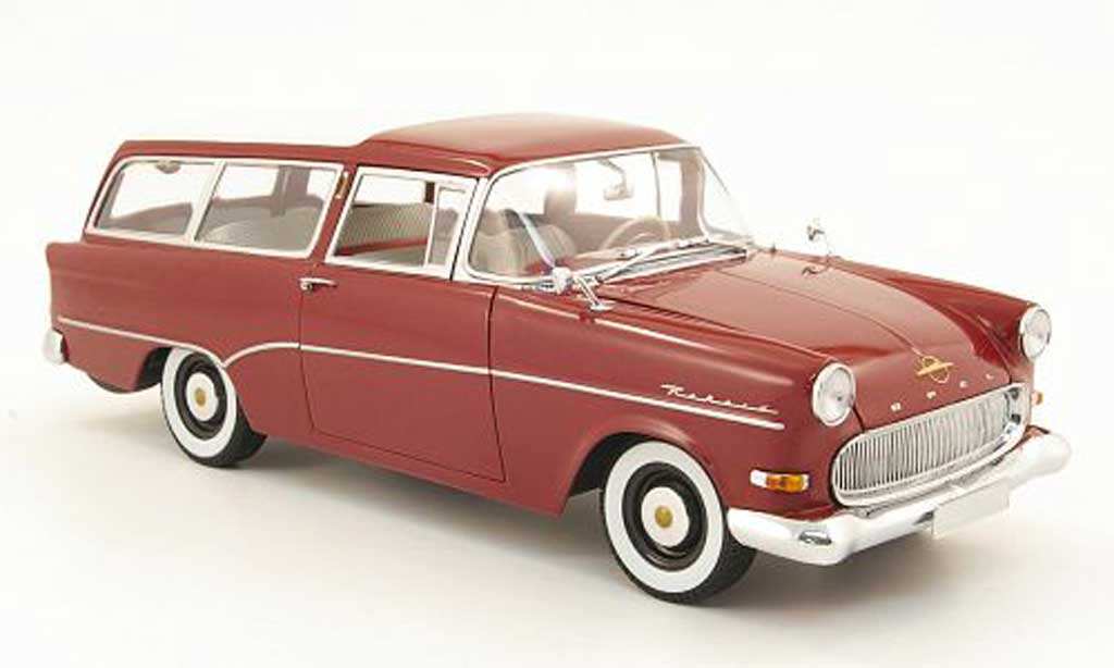 Opel Rekord 1/18 Minichamps p1 caravan red diecast model cars