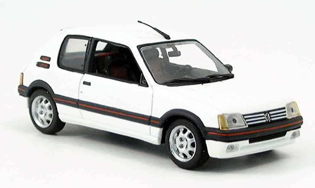 Peugeot 205 GTI 1/43 Minichamps 1.9 Blanc Meije GTI 1990 diecast model cars