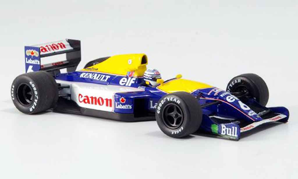 Renault F1 1/43 Minichamps williams fw14 patrese 1991 diecast model cars