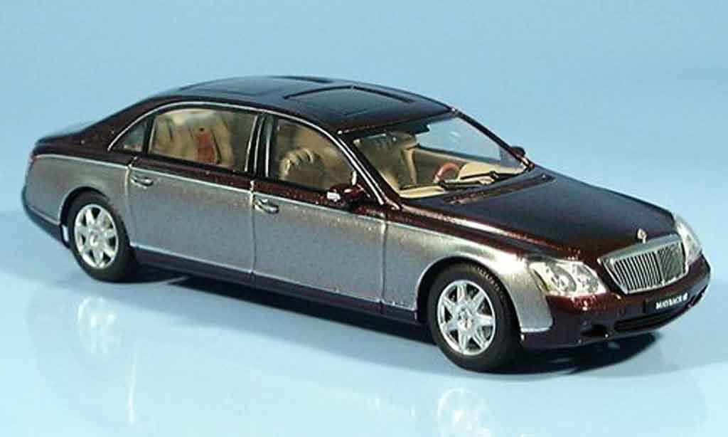Maybach 62 1/43 Autoart LWB grey red diecast model cars