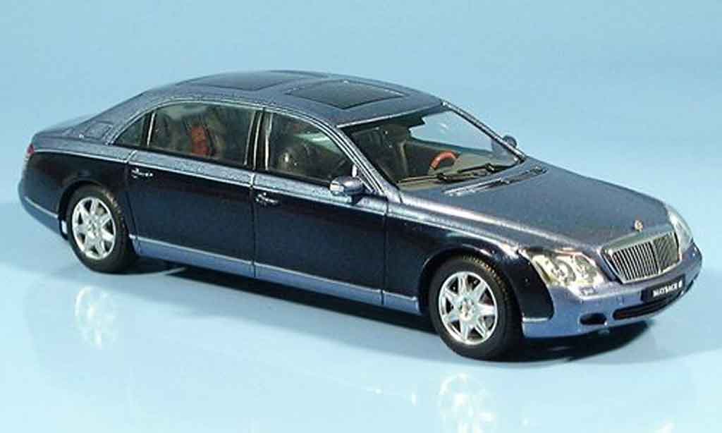 Maybach 62 1/43 Autoart LWB blue diecast model cars