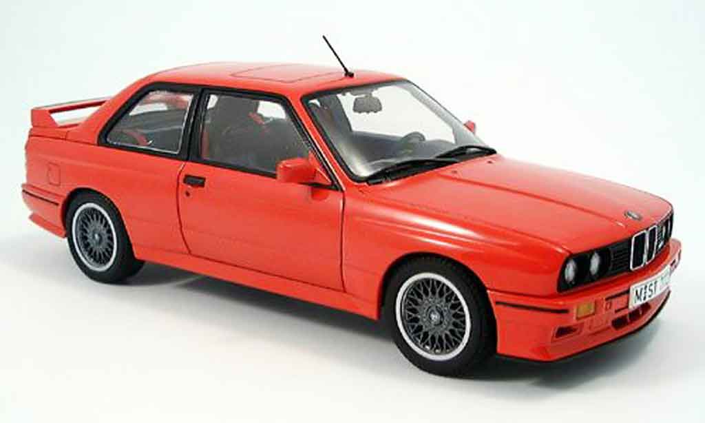 Bmw M3 E30 1/18 Autoart E30 red diecast model cars