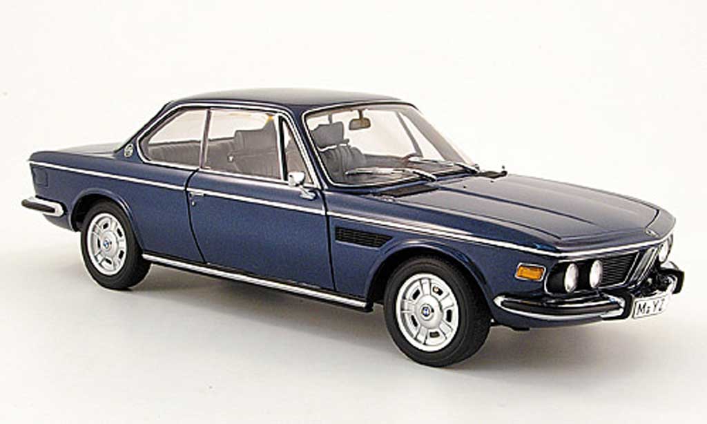 Bmw 3.0 CSi 1/18 Autoart CSi e9 coupe blue 1971 diecast model cars