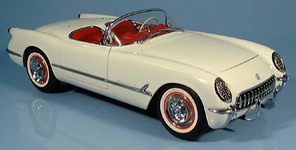 Chevrolet Corvette C1 1/18 Autoart C1 white 1953 diecast model cars