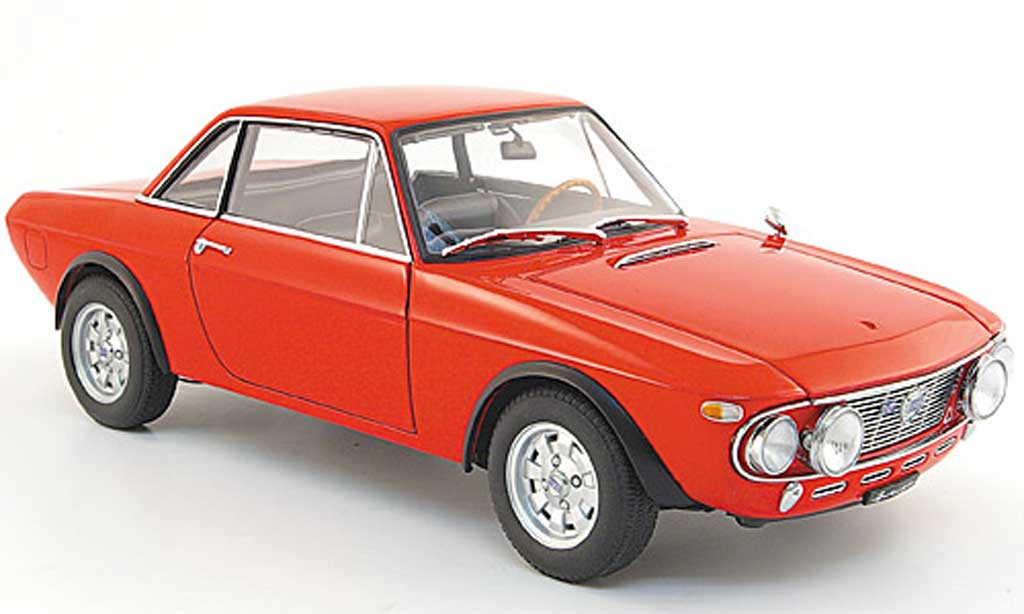 Lancia Fulvia 1/18 Autoart 1.6 hf fanalone red diecast model cars