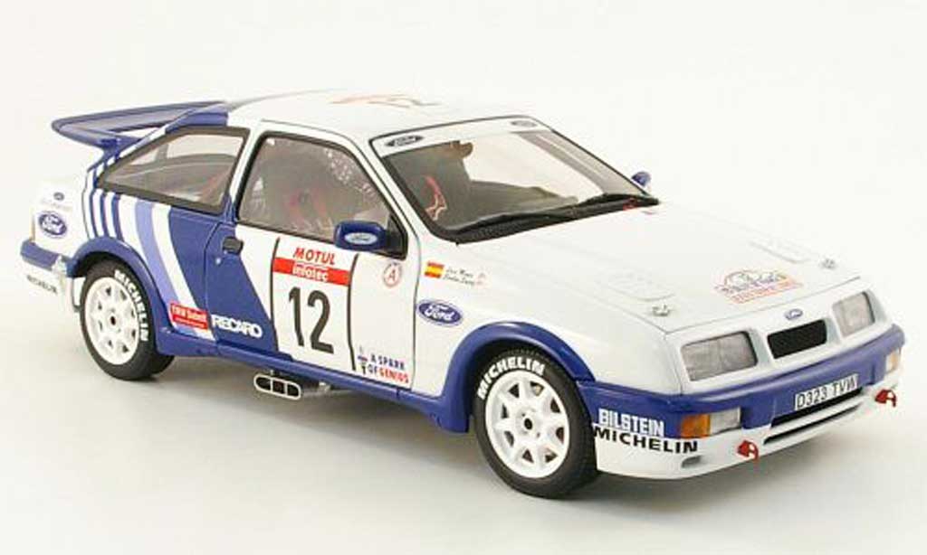 Ford Sierra Cosworth 1/18 Autoart Cosworth no.12 ford motorsport rallye korsika 1988 c.sainz / l.moya diecast model cars