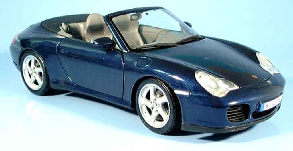 Porsche 996 4S 1/18 Maisto Convertible 4S blue 2003 diecast model cars