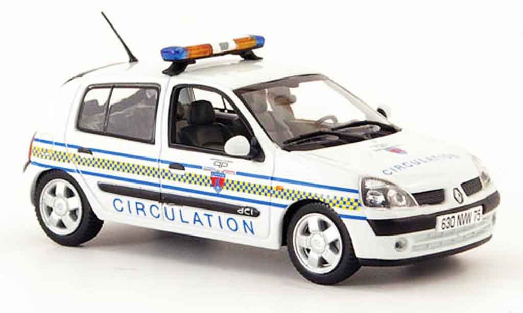 Renault Clio 1/43 Norev circulation paris police (fr) 2002 diecast model cars