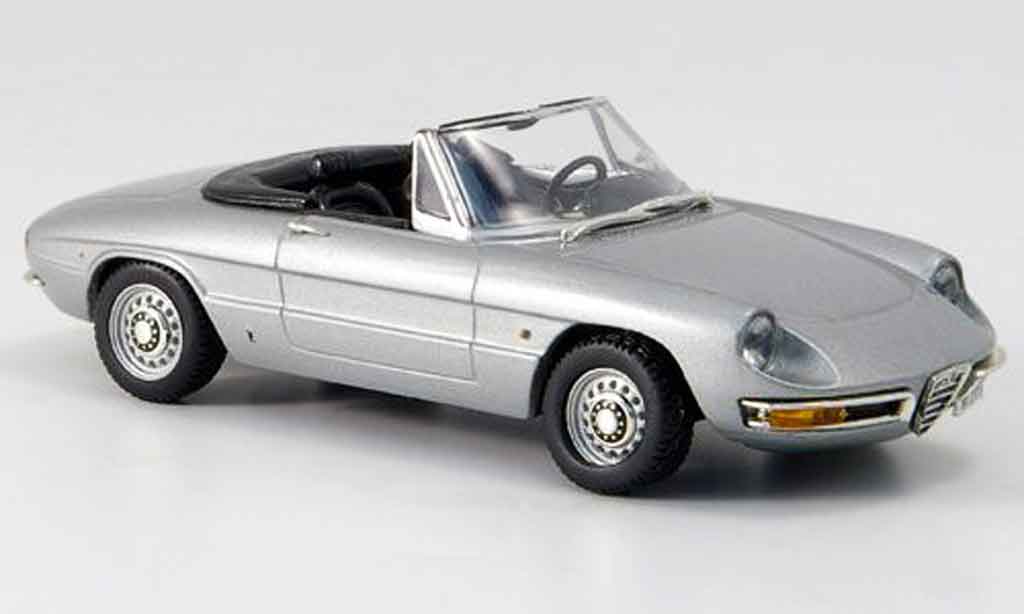 Alfa Romeo Spider 1/43 Vitesse duetto grey metallisee offen 1966 diecast model cars