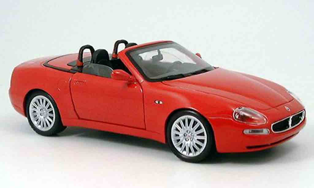 Maserati GT Spyder 1/18 Burago red 2003 diecast model cars