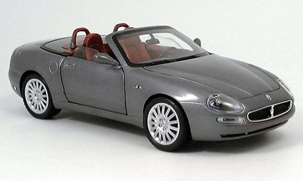 Maserati GT Spyder 1/18 Burago grey 2003 diecast model cars