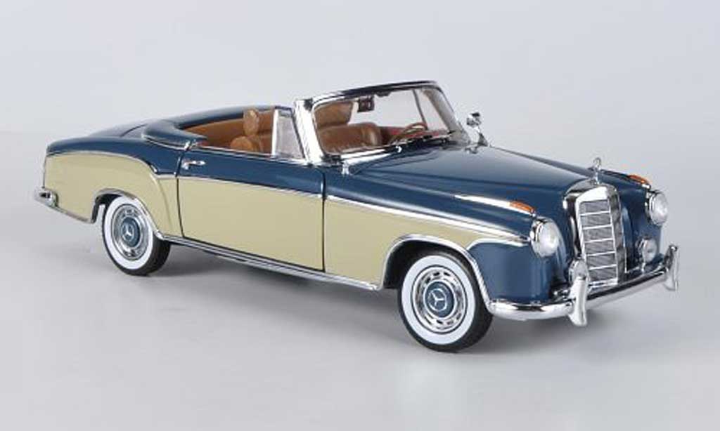 Mercedes 220 1/18 Sun Star SE Convertible blue/beige 1958 diecast model cars