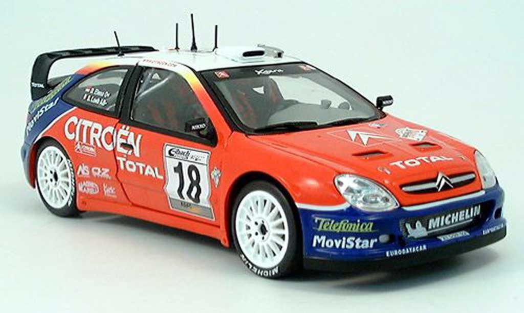 Citroen Xsara WRC 2003 1/43 Sun Star WRC 2003 No.18 Total Rally Allemagne S.Loeb/D.Elena diecast model cars