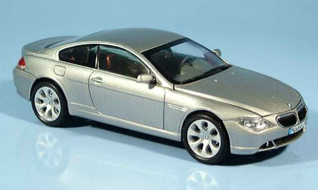 Bmw 635 E63 1/43 Kyosho E63 d Coupe grey metallisee 2003 diecast model cars
