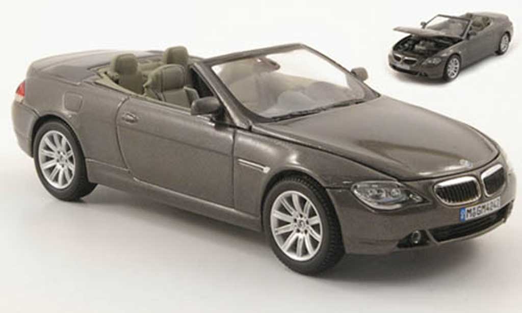 Bmw 630 E64 1/43 Kyosho E64 Convertible grun-grey 2004 diecast model cars