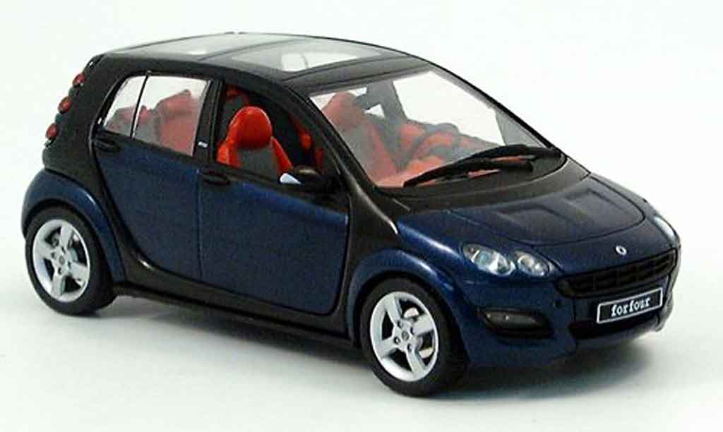 Smart ForFour 1/43 Schuco Forfour blue black 2004 diecast model cars