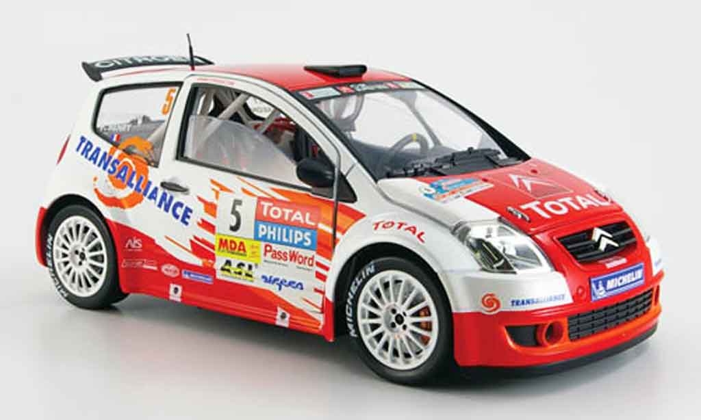 Citroen C2 S1600 1/18 Solido S1600 no.5 total jwrc 2004 diecast model cars