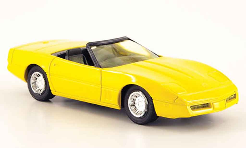 Chevrolet Corvette C4 1/43 Solido C4 Convertible yellow 1984 diecast model cars