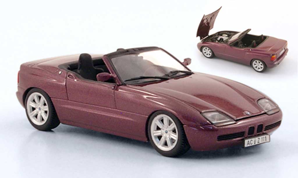 Bmw Z1 1/43 Minichamps lila 1991 diecast model cars