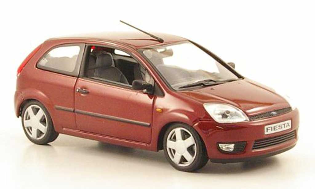 Ford Fiesta 2002 1/43 Minichamps 2002 met. red diecast model cars