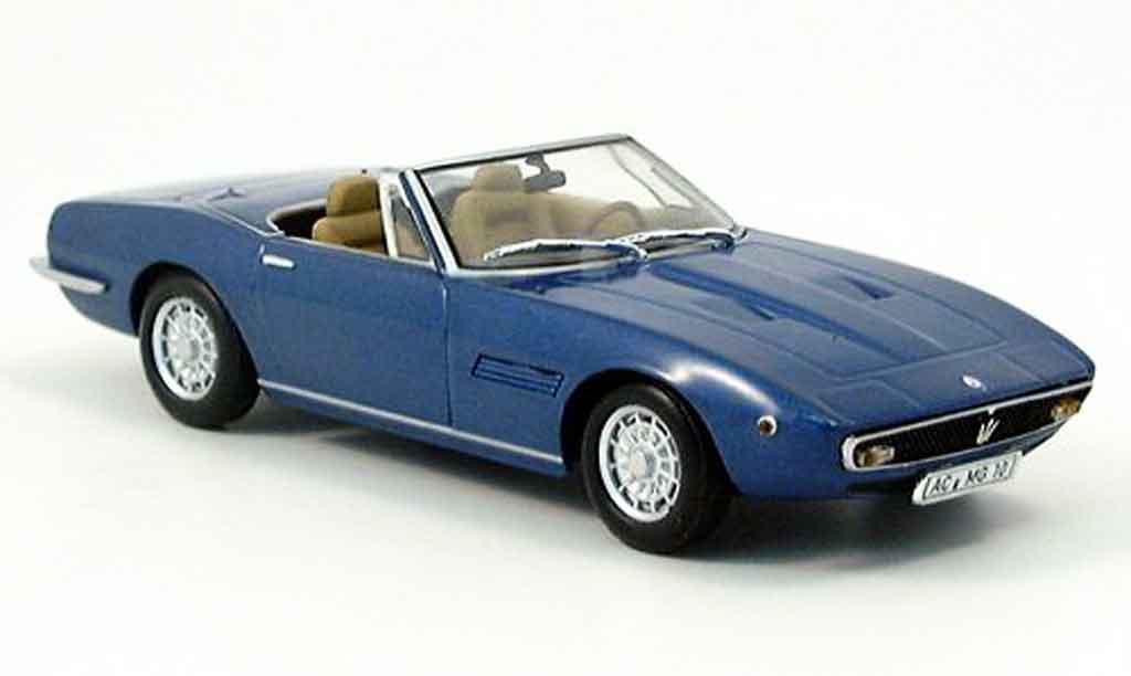 Maserati Ghibli spyder 1/43 Minichamps spyder blue 1969 diecast model cars