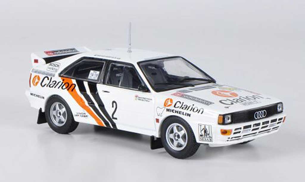 Audi Quattro 1/43 Minichamps No.2 Clarion Eklund/Whitlock Rally Schweden 1984 diecast model cars