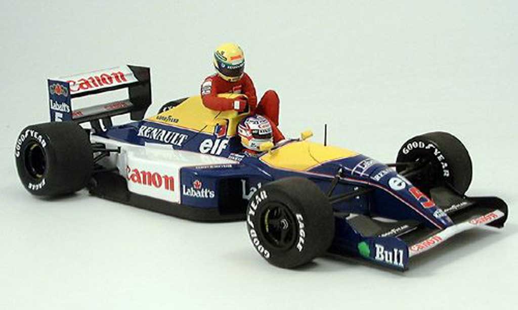 Renault F1 1/18 Minichamps williams fw 14 mansell-senna gp gb 1991 diecast model cars