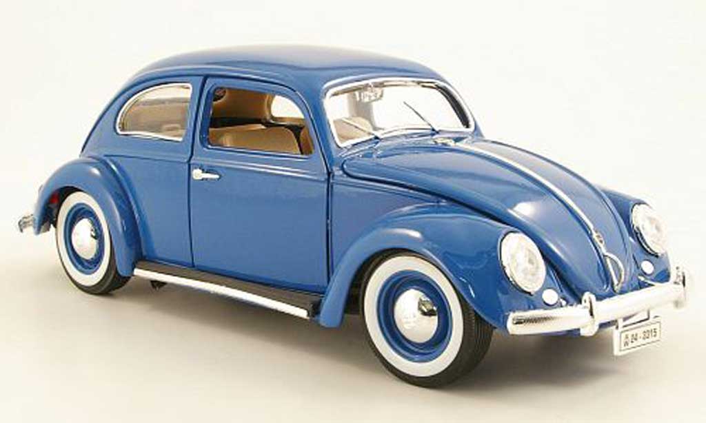 Volkswagen Kafer 1/18 Burago blue 1955 diecast model cars
