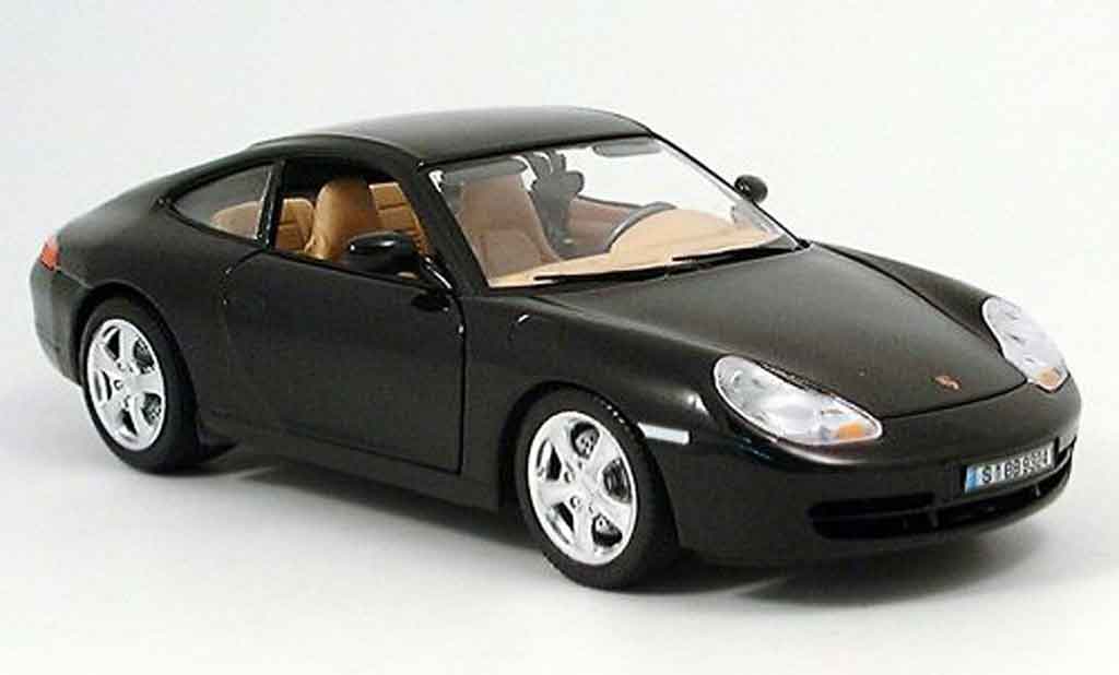Porsche 996 Carrera 1/18 Burago Carrera 4 black diecast model cars