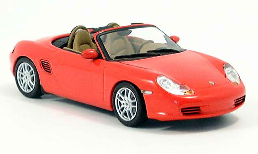 Porsche Boxster 1/43 Minichamps red 2002 diecast model cars