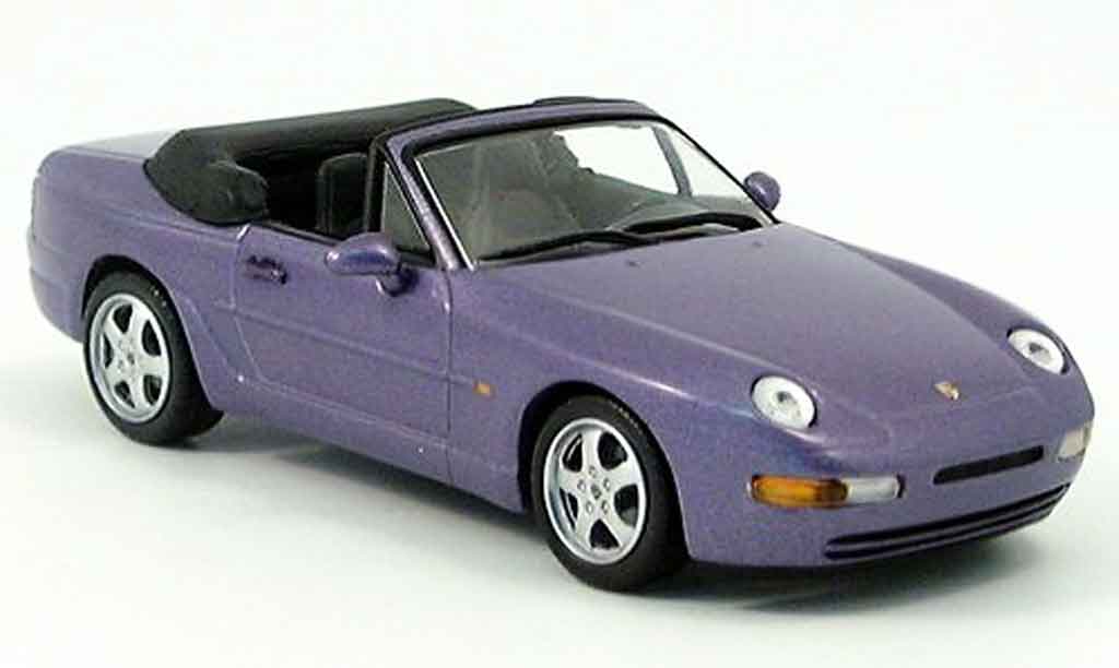 Porsche 968 Cabriolet 1/43 Minichamps Convertible purple diecast model cars