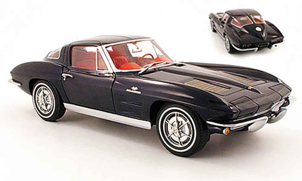 Chevrolet Corvette C2 1/18 Autoart C2 coupe (c2) blue 1963 diecast model cars