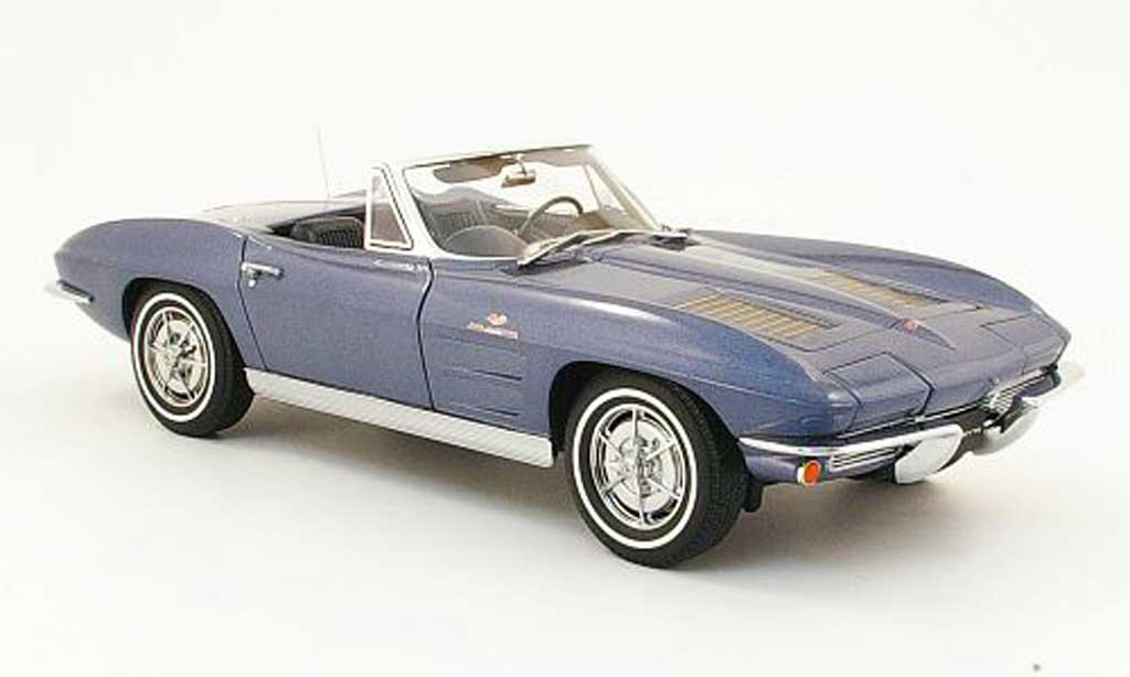 Chevrolet Corvette C2 1/18 Autoart C2 blue 1963 diecast model cars