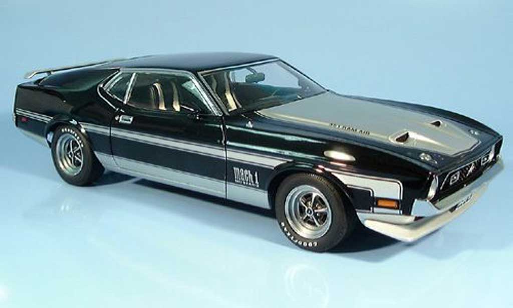 Ford Mustang 1971 1/18 Autoart 1971 mach i black/grey diecast model cars