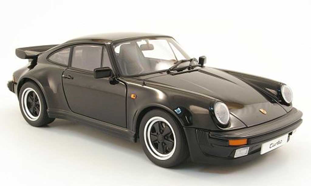 Porsche 911 Turbo 1/18 Autoart Turbo 3.3 black diecast model cars