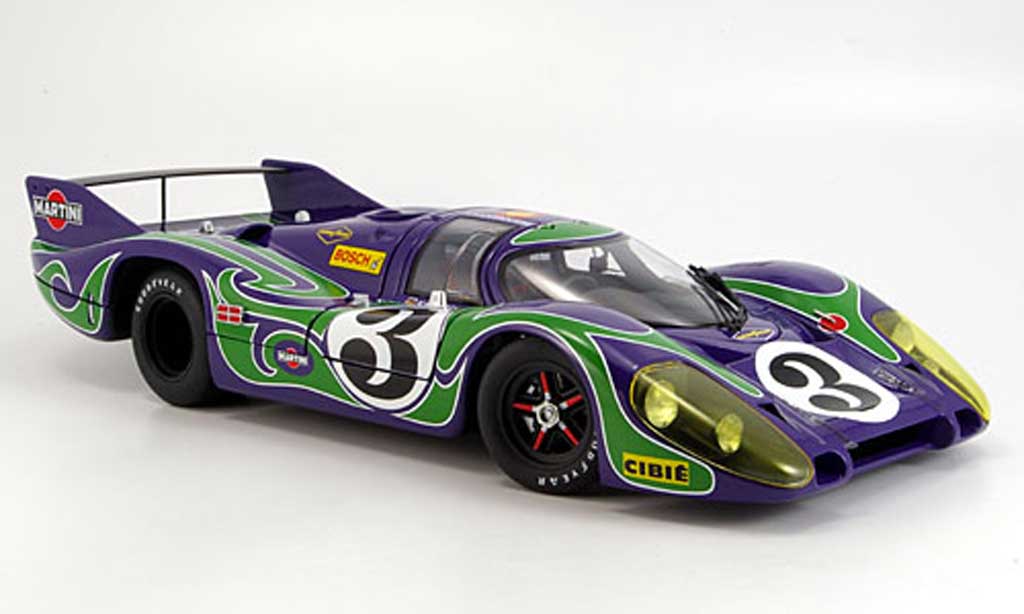 Porsche 917 1970 1/18 Autoart 1970 l no.3 hippie zweiter platz le mans diecast model cars