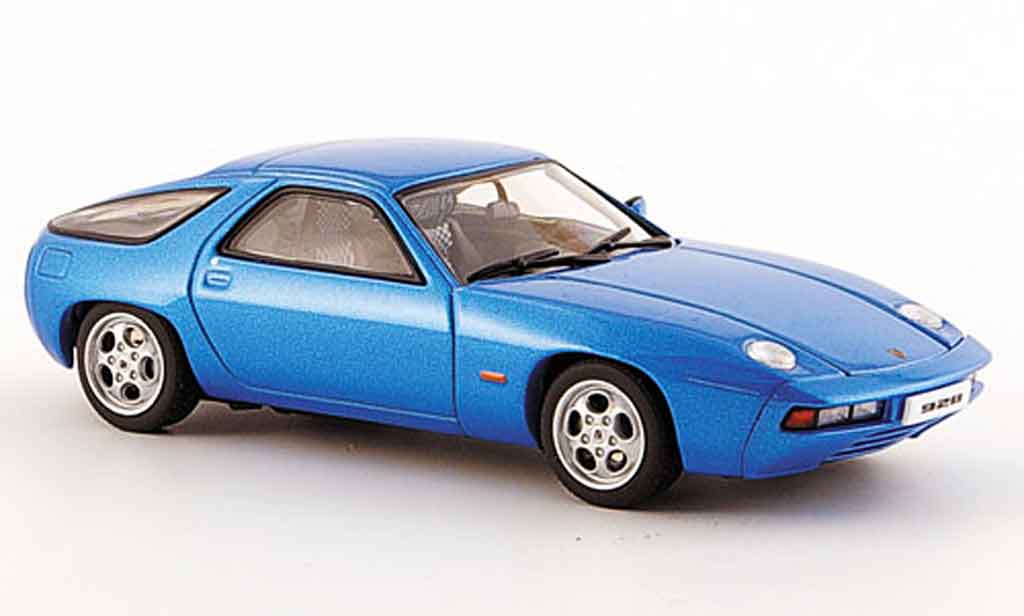 Porsche 928 1977 1/43 Autoart 1977 blue zu offnende Motorhaube diecast model cars