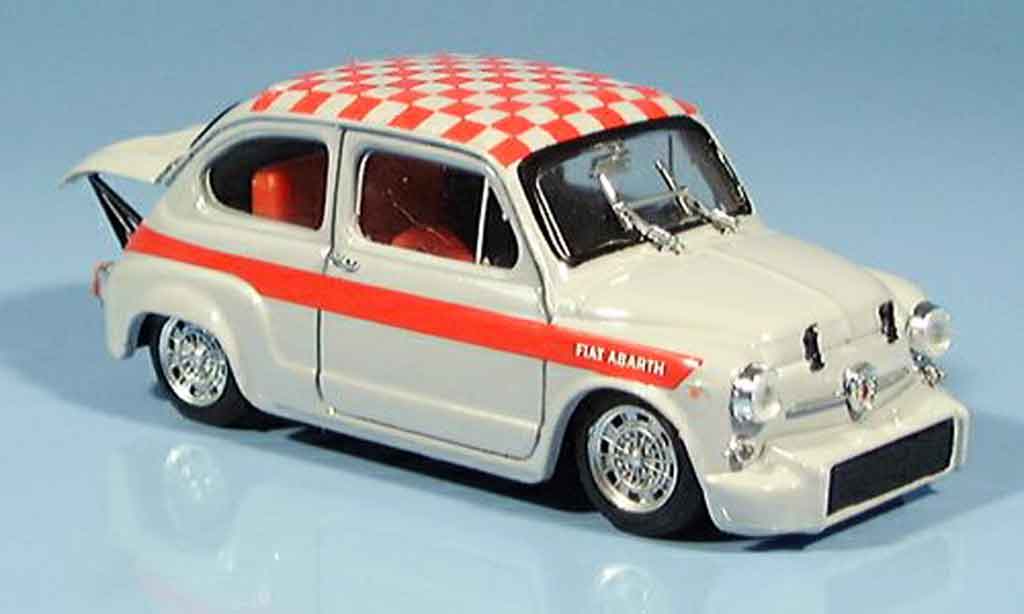 Fiat Abarth 1000 1/43 Brumm Berlina red grey 1966 diecast model cars