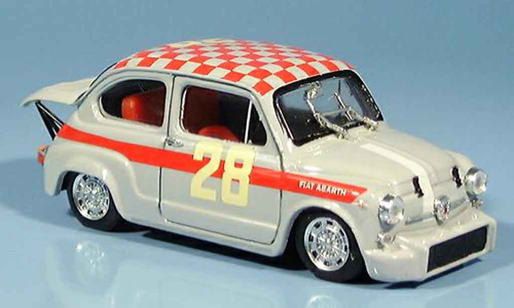 Fiat 600 1/43 Brumm Abarth 1000 No.28 Steinmetz Dritter Monza 1966 diecast model cars