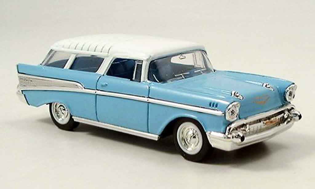 Chevrolet Nomad 1/43 Yat Ming blue 1957 diecast model cars