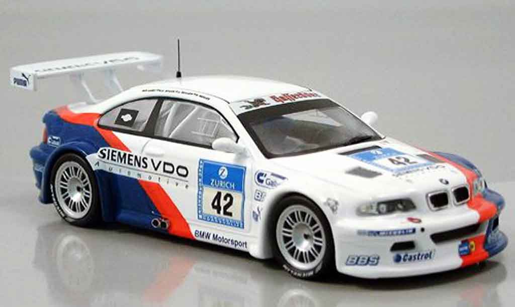 Bmw M3 E46 1/43 IXO GTR E46 No. 42 Stuck Said Duel Nurburgring 2004 diecast model cars